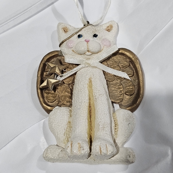 KURT S. ADLER Cat Angel Ornament Vintage Christmas - Picture 1 of 5